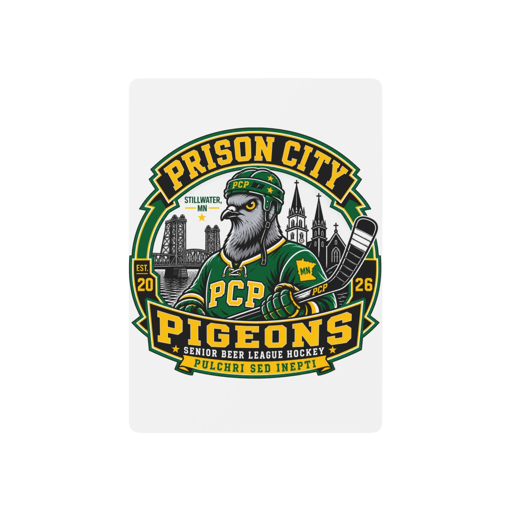 Poker Playing Cards — Prison City Pigeons Hockey Deck