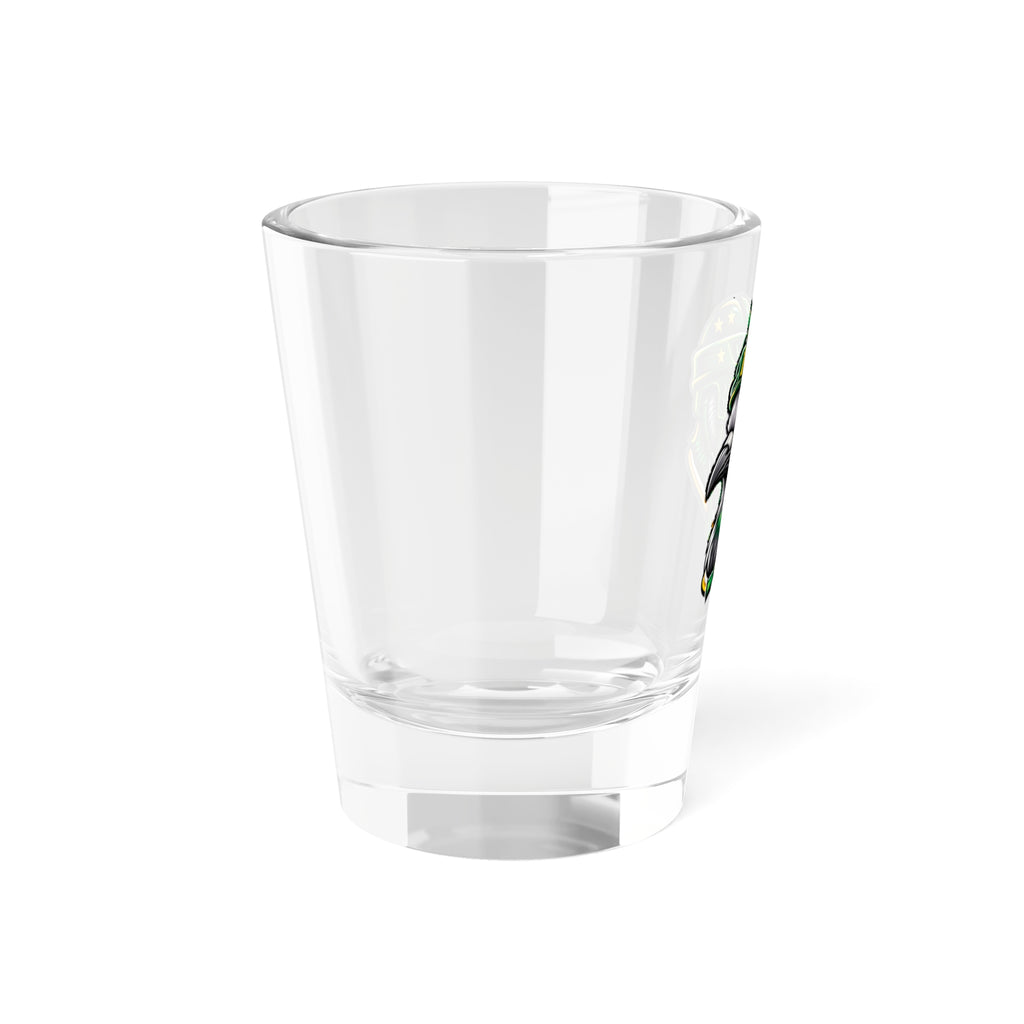 Shot Glass — PCP Pigeon Helmet 1.5oz Shooter Glass (Novelty Barware, Gifts)