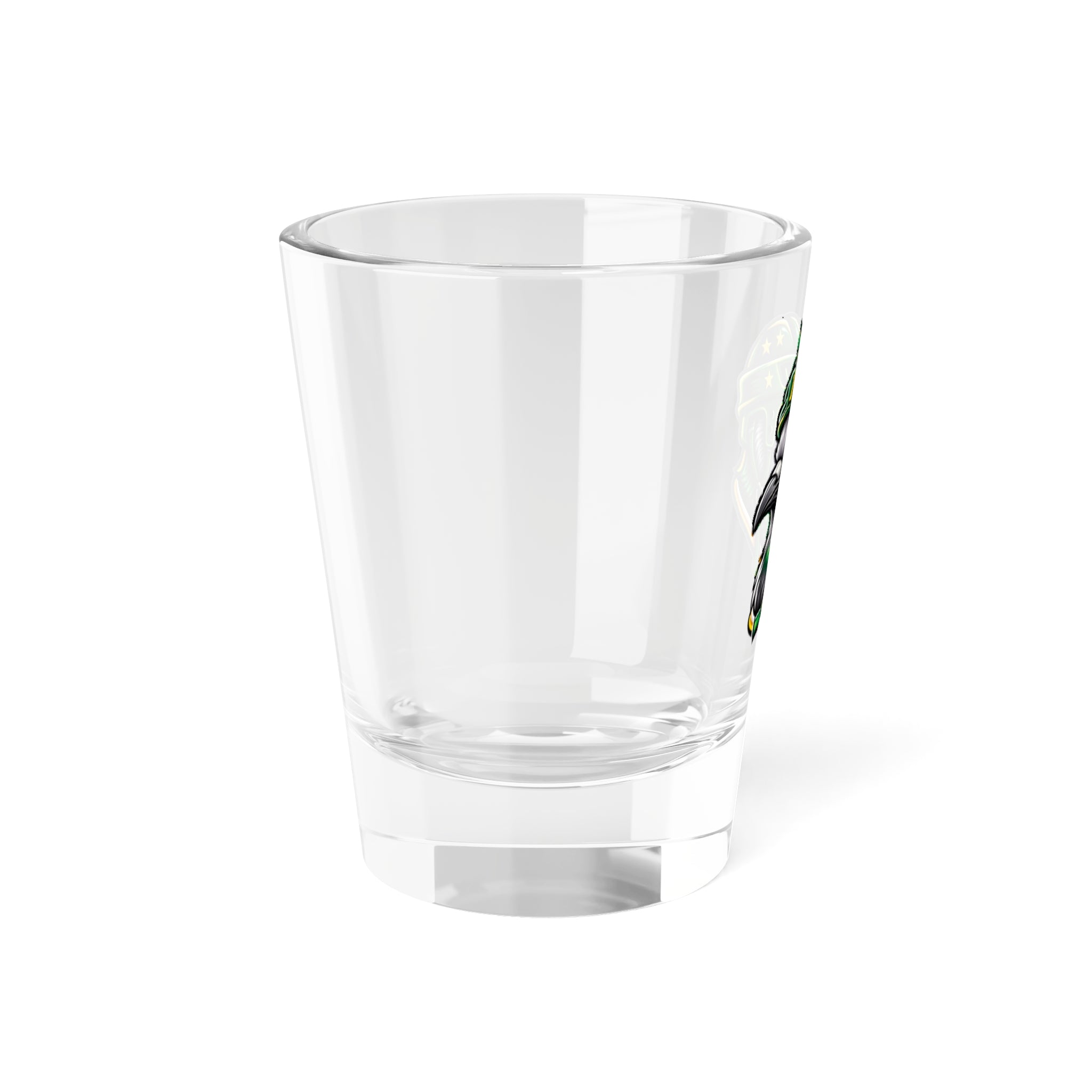 Shot Glass — PCP Pigeon Helmet 1.5oz Shooter Glass (Novelty Barware, Gifts)
