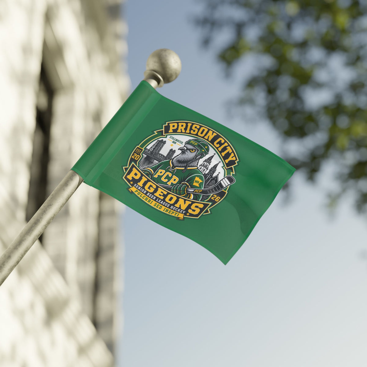 Flag — Prison City Pigeons Hockey Team Banner