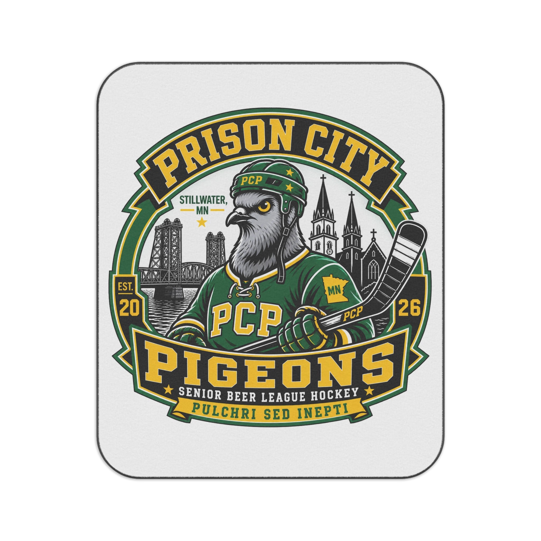Prison City Pigeons Picnic Blanket – Vintage Team Logo Outdoor Blanket