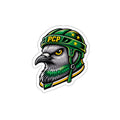 Pigeon Helmet Die-Cut Sticker