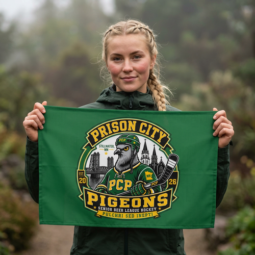 Flag — Prison City Pigeons Hockey Team Banner