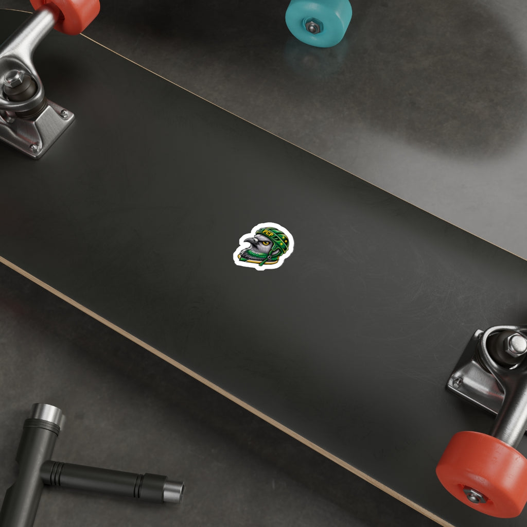 Pigeon Helmet Die-Cut Sticker
