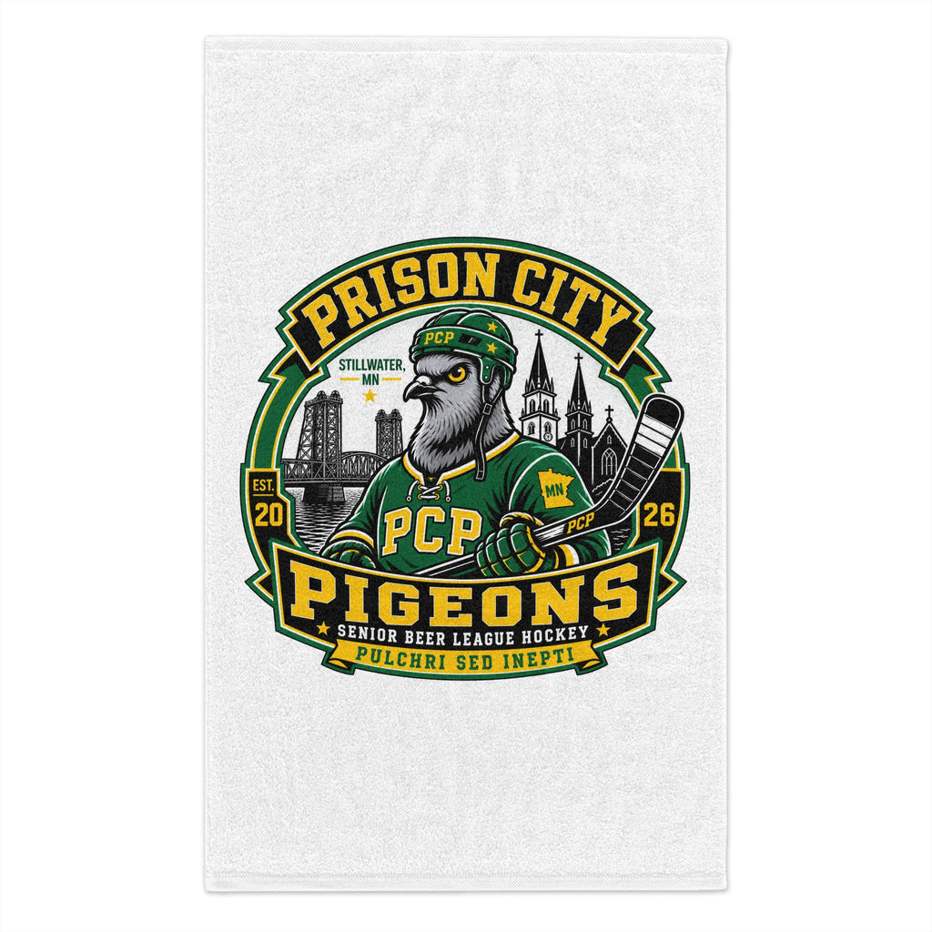 Prison City Pigeons Rally Towel – 11x18 Hockey Fan Towel